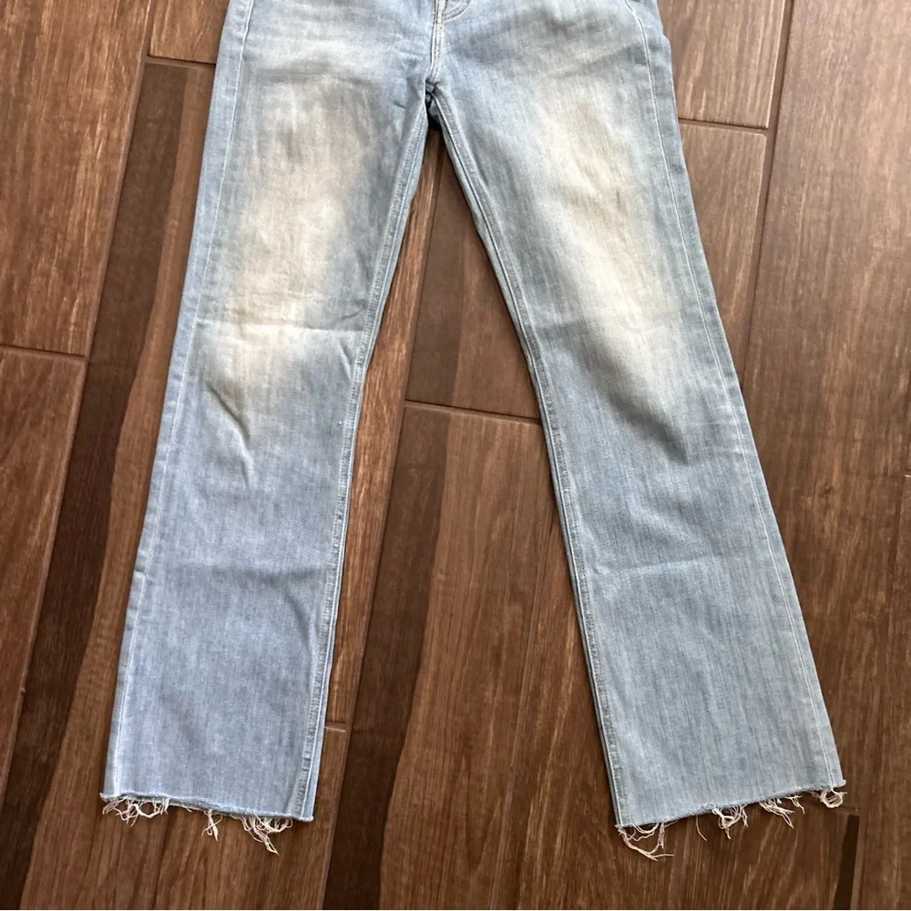 MOTHER The Tripper Ankle Fray Jeans in Island Time Sz 24 - Picture 3 of 11
